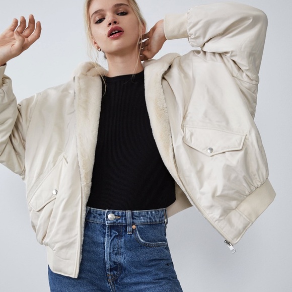 zara reversible bomber jacket
